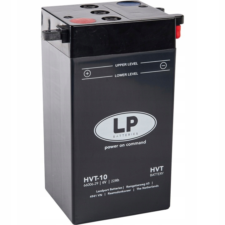 Batéria Landport HVT-10 (mh HVT-10) 6V 22AH 115X100X214 Heavy V-twin Obs