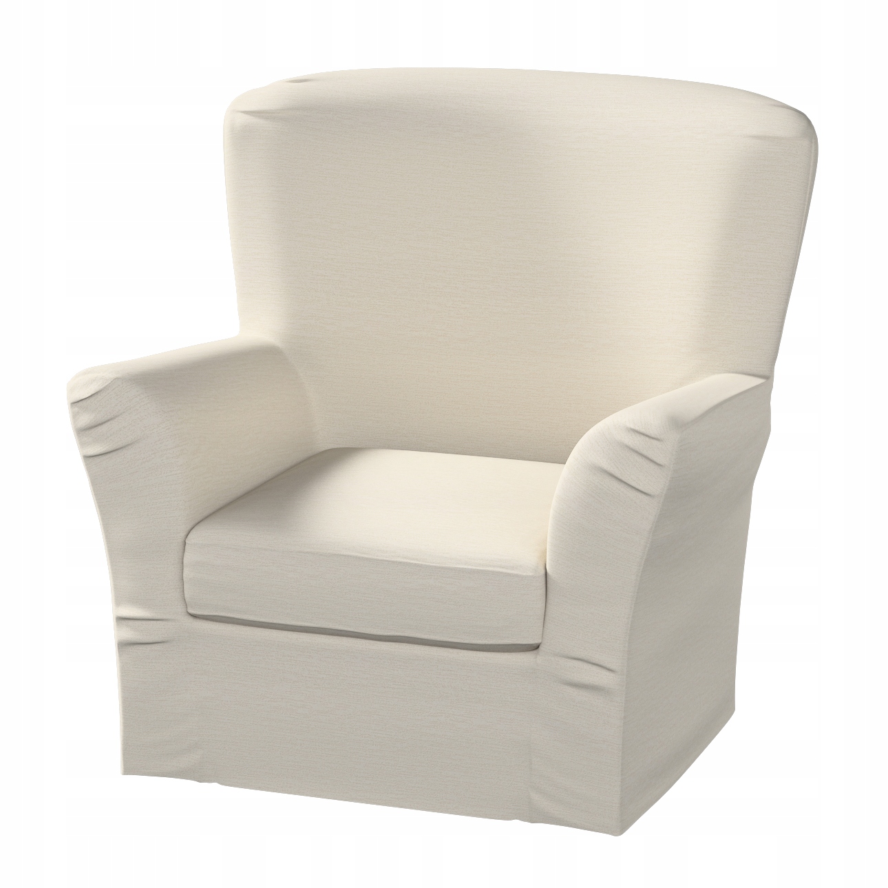 Dekoria Potah na křeslo Tomelilla vysoký s záložkami Ikea hnědý