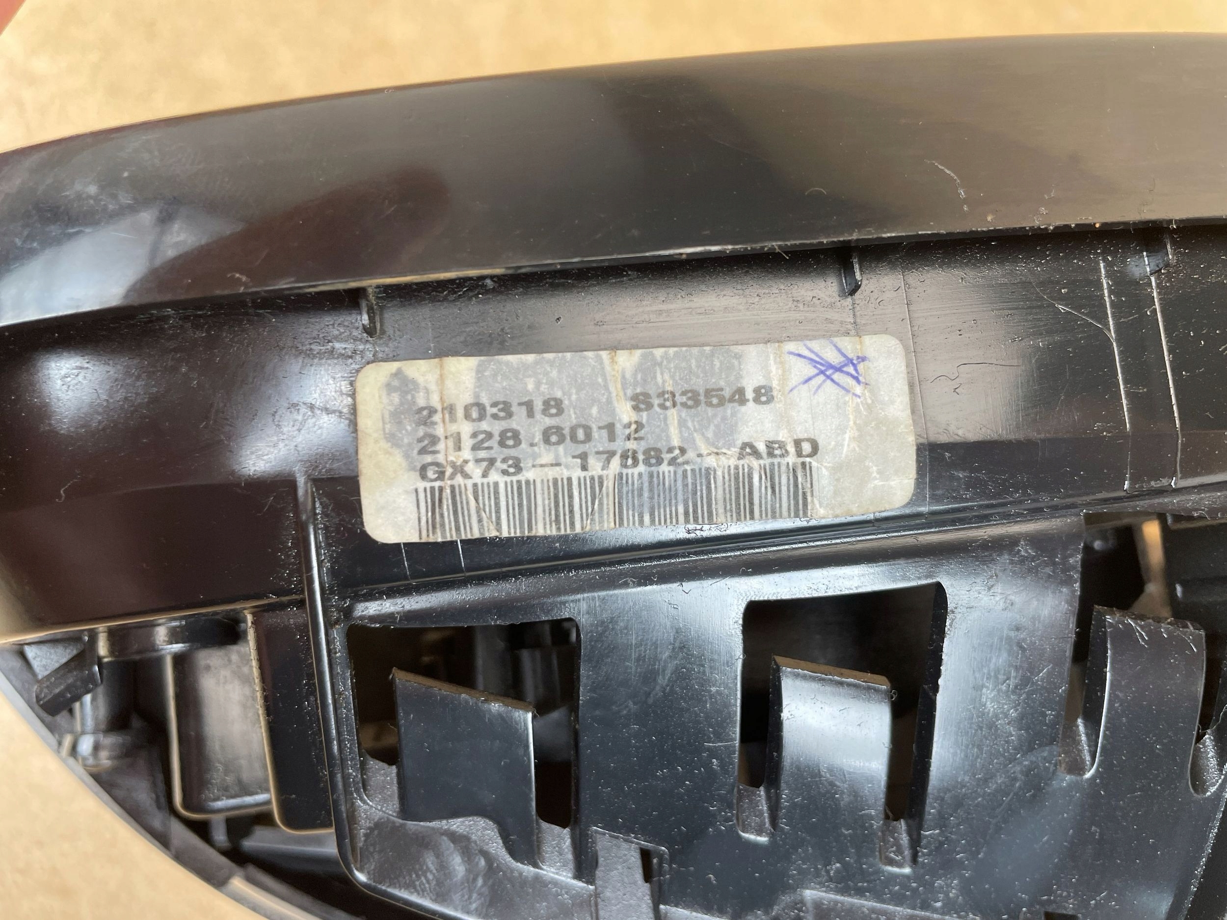 mirror right exterior JAGUAR XE 2015- 6 PIN