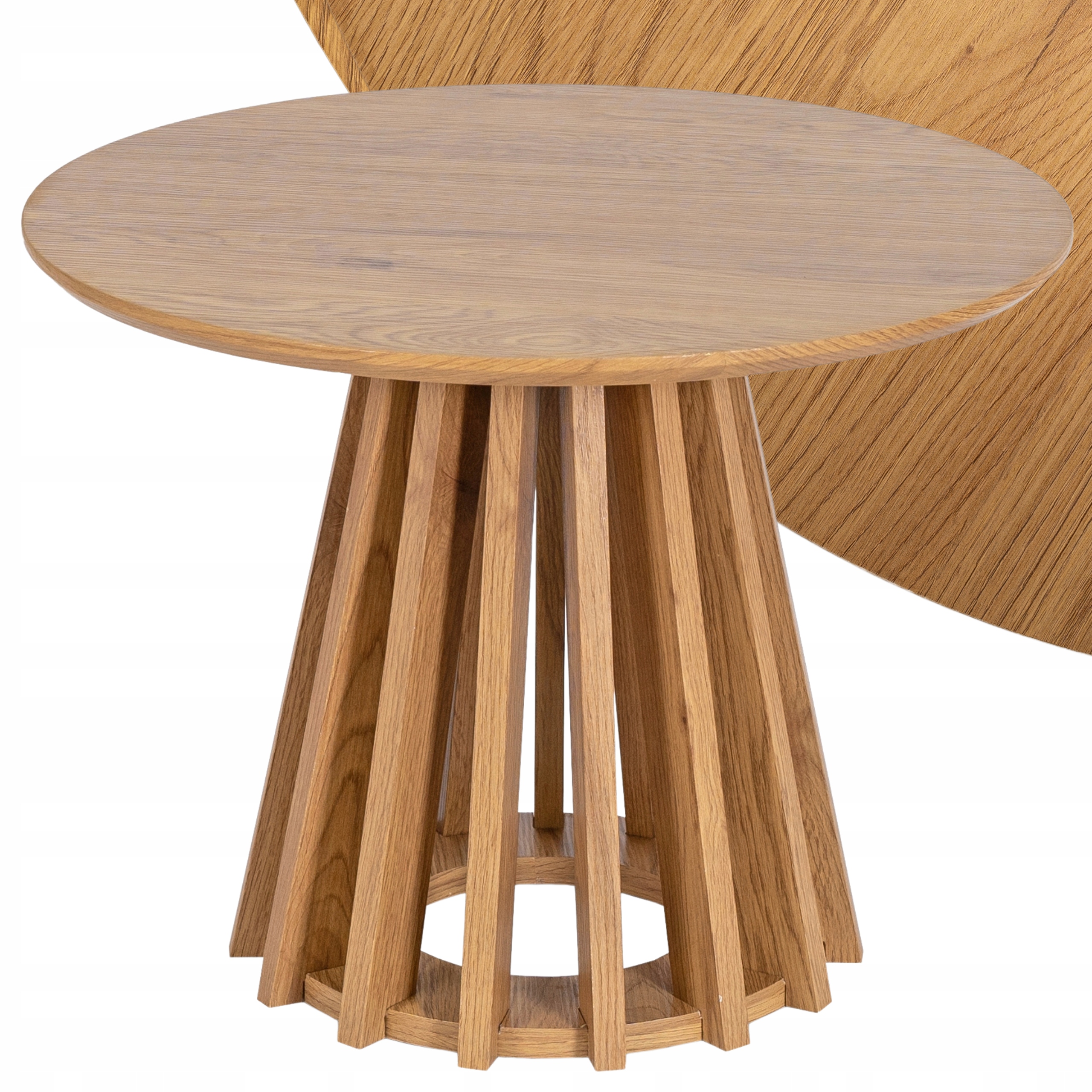 Konferenční stolek Kulatý Dub Malý Loft Moderní malá kulatá lavice Harper