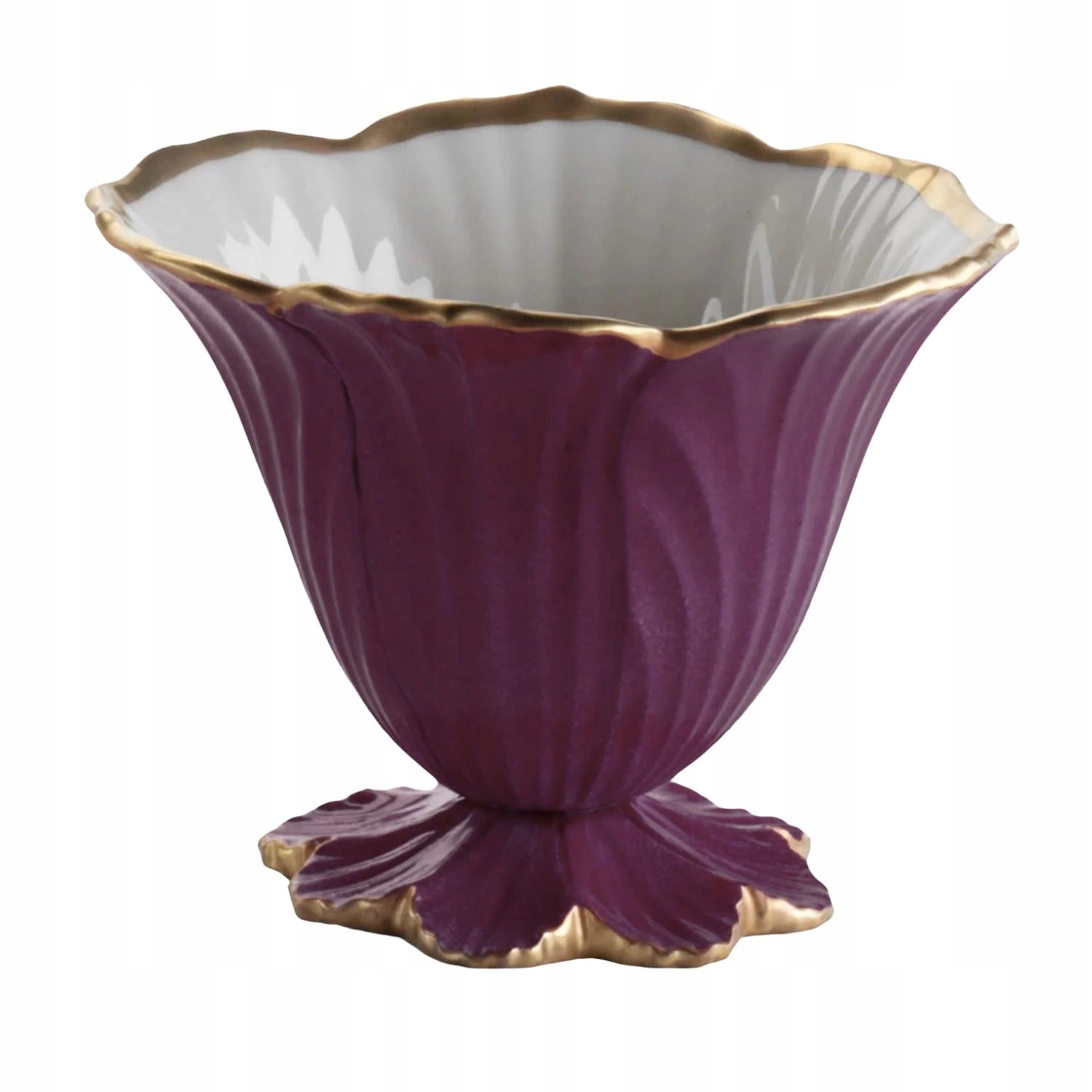 Ručne vyrobený hrnček miska ozdoba Cattin Coppa diFiori porcelánová fialová