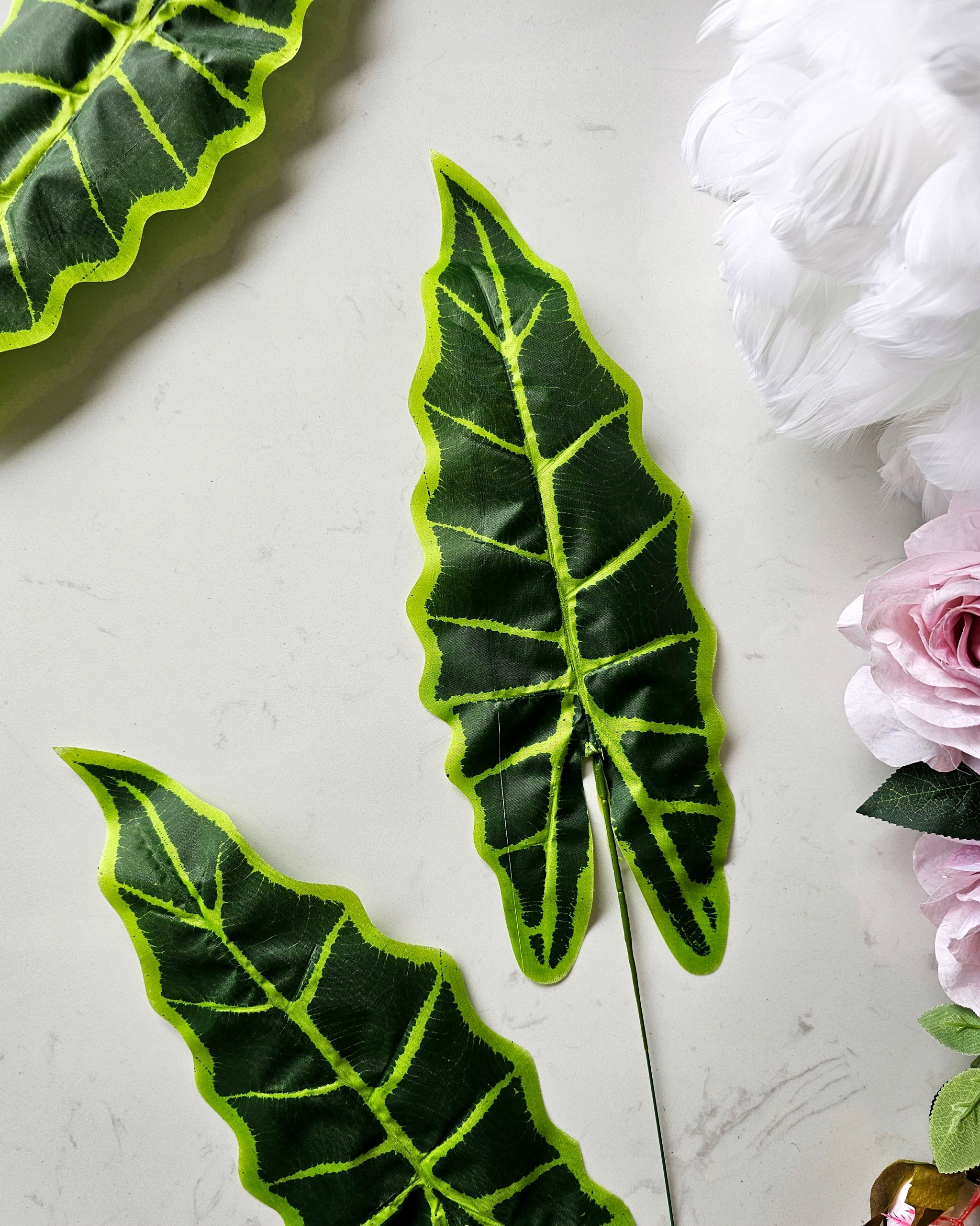 LIŚĆ STRZAŁKA KWIATY SZTUCZNE LIŚCIE dodatek Wysokość maksymalna 48 cm