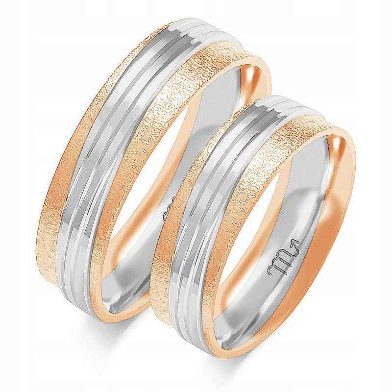 

Obrączka z różowego złota do ślubu 585 r 29 30 31