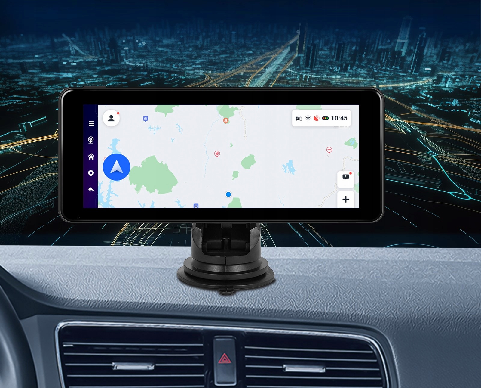 RADIO STACJA MULTIMEDIALNA MONITOR APPLE CARPLAY ANDROID 13 GPS WIFI 7-32 V Złącza USB