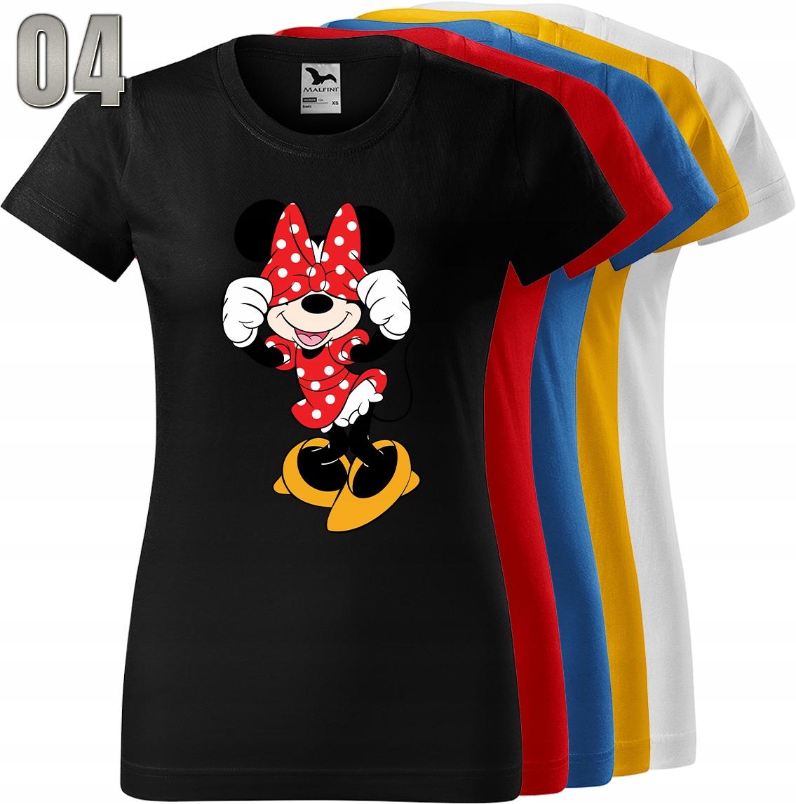 KOSZULKA DAMSKA MYSZKA MIKI MINNI XXL Kolor wielokolorowy