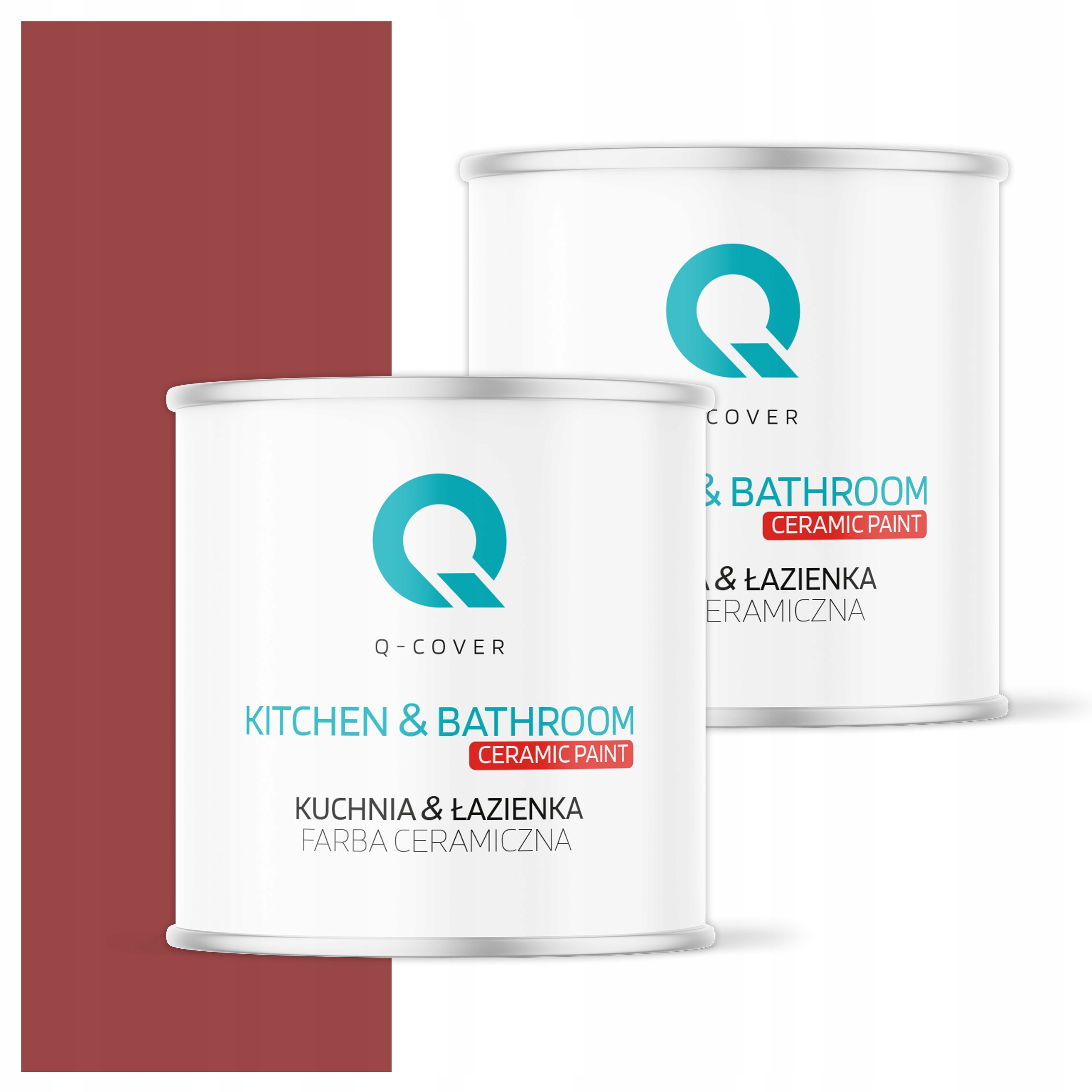 Farba do kuchyne a kúpeľne Umývateľná 2L Hlboká matná Červená tmavá H3412