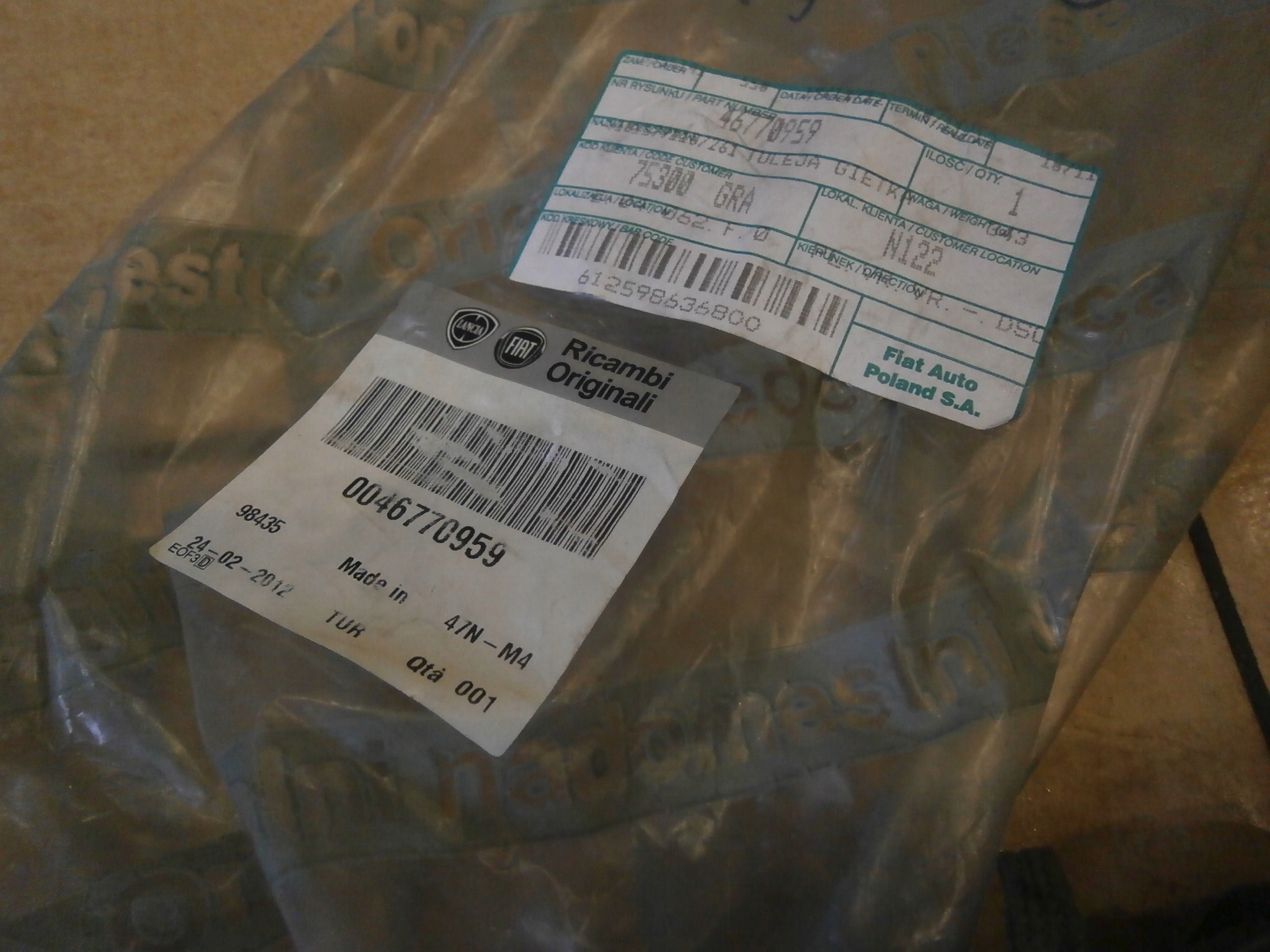 NOWY DOLOT POWIETRZA RURA 46770959 DOBLO 00-05 Typ samochodu Samochody osobowe