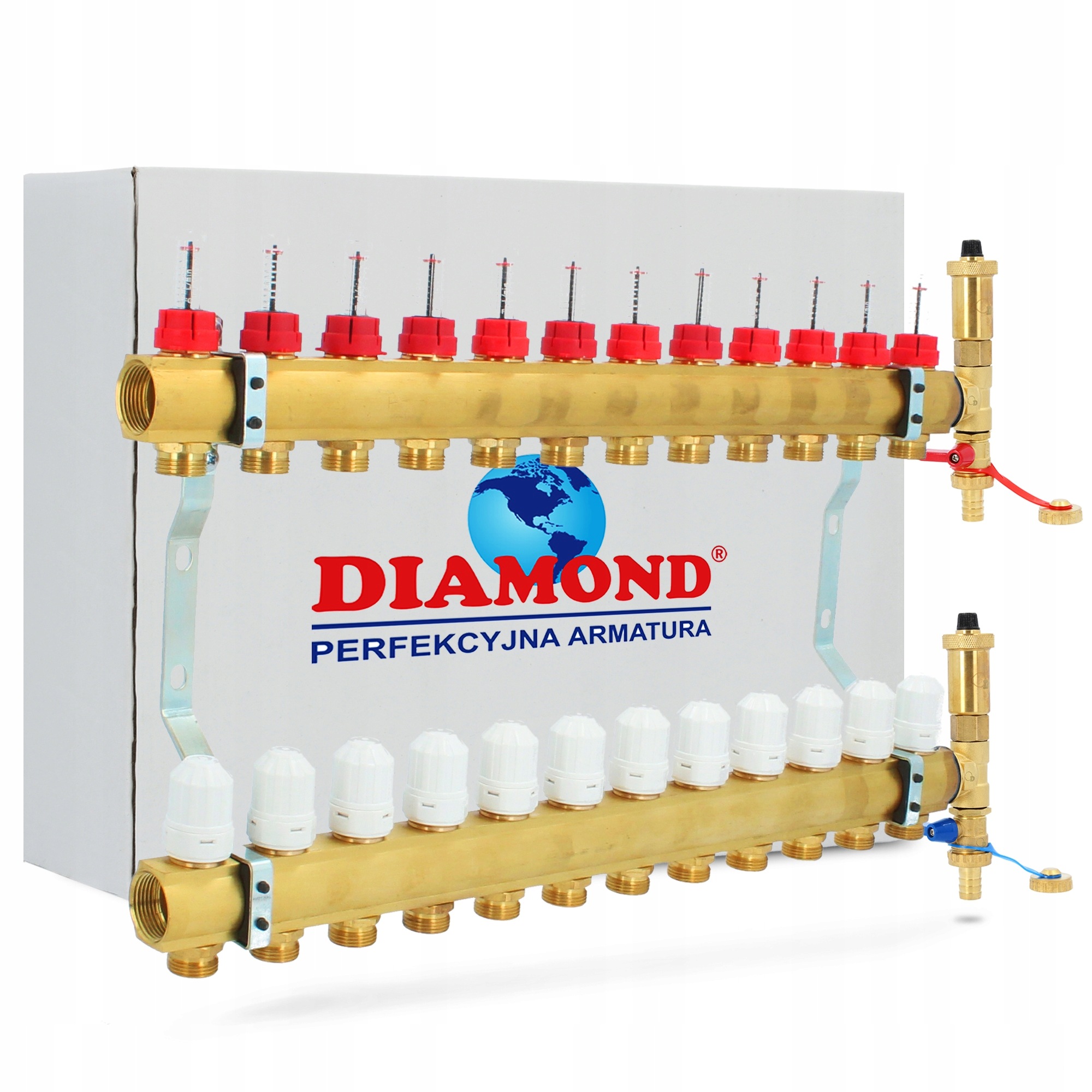 Rozdeľovač pre podlahové vykurovanie Diamond 12