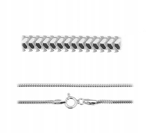

Łańcuszek żmijka snake 55cm Cstd 1,2mm srebrny 925