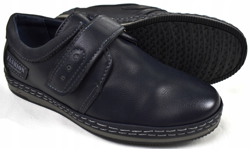 Fashion Granatowe PÓŁBUTY Wizytowe 21 cm - 33 Marka Inna marka