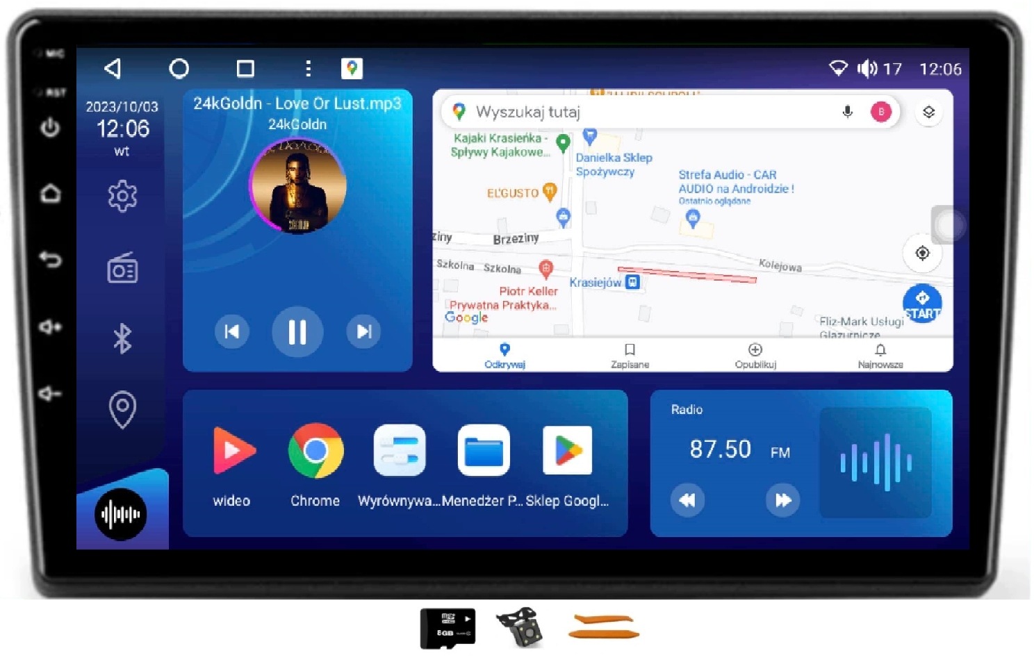 Radio Android Navigácia Kia Ceed 1 06-09 12/256GB 2K Lte 4G CarPlay Gps