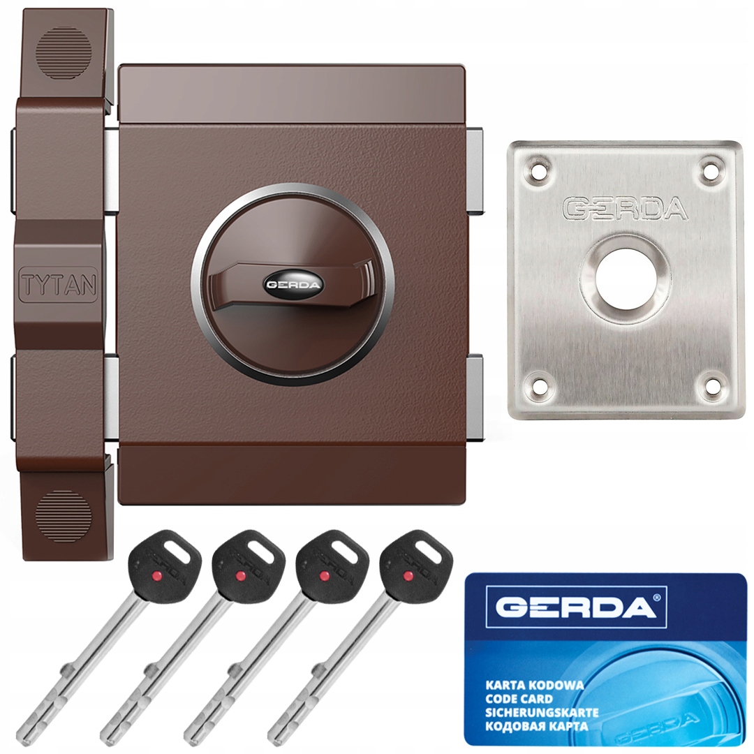 Zámek Gerda Tytan Zx dlouhý klíč GT8 Atest C kl. 7
