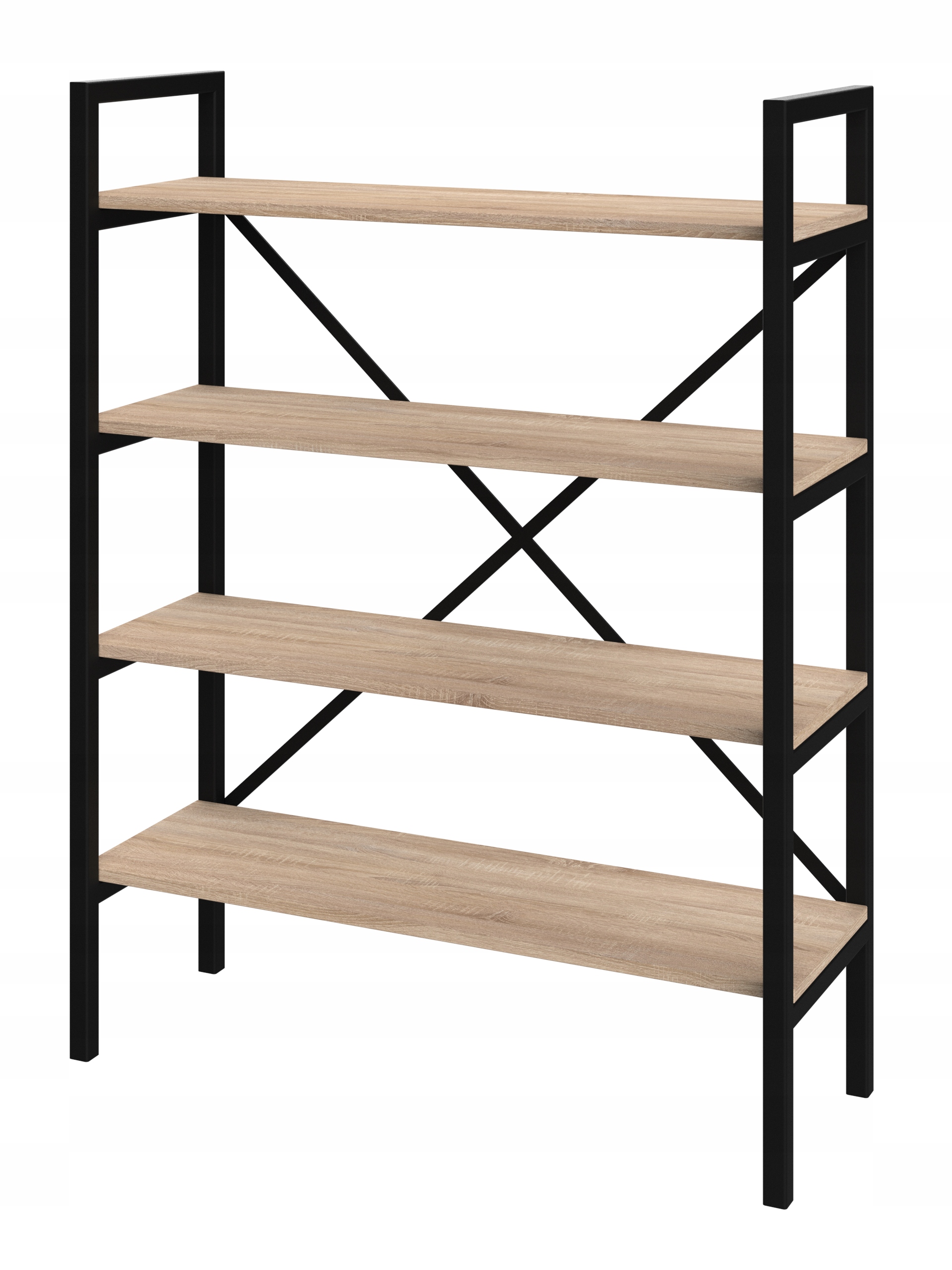 Regál Loft Medium-LAM 130x80x30 D4 na knihy (mnoho barev desky)