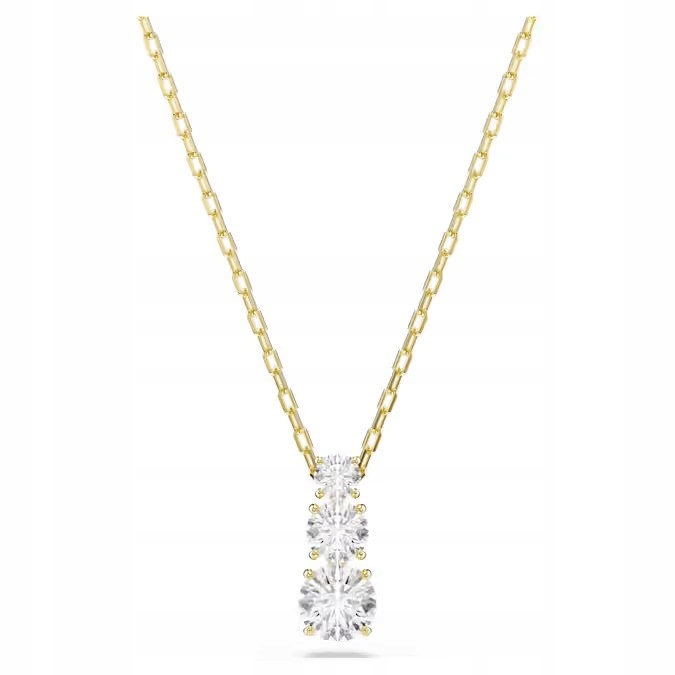 Náhrdelník Swarovski Stilla Attract Ocel pozlacený Zirkon bílý, nastavitelný