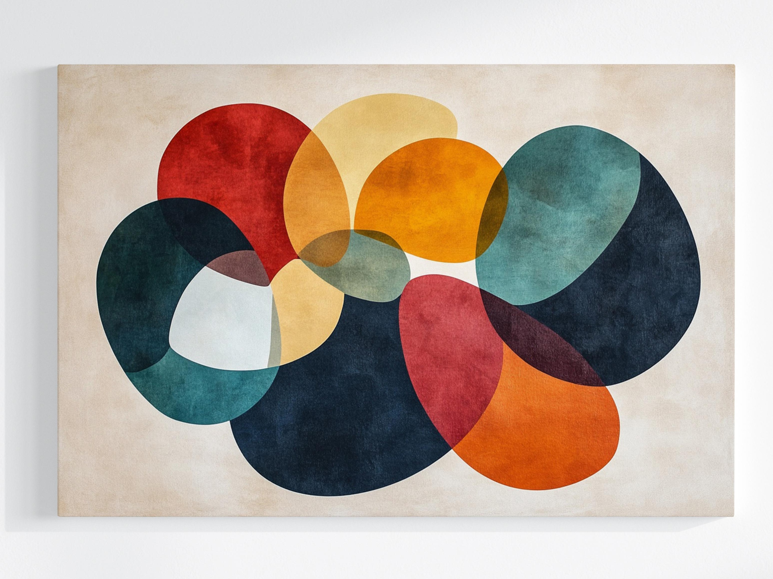 Obraz Na Plátně Canvas Abstrakce Mid-century Modern Bauhaus Retro 120x80