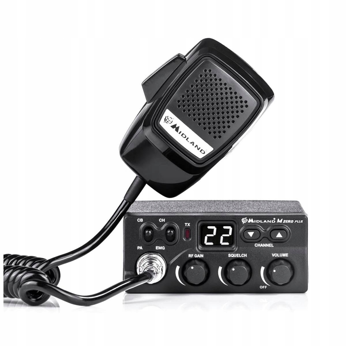 Cb Rádio Midland Alan M-zero Plus Am Fm Squelch Rf Gain