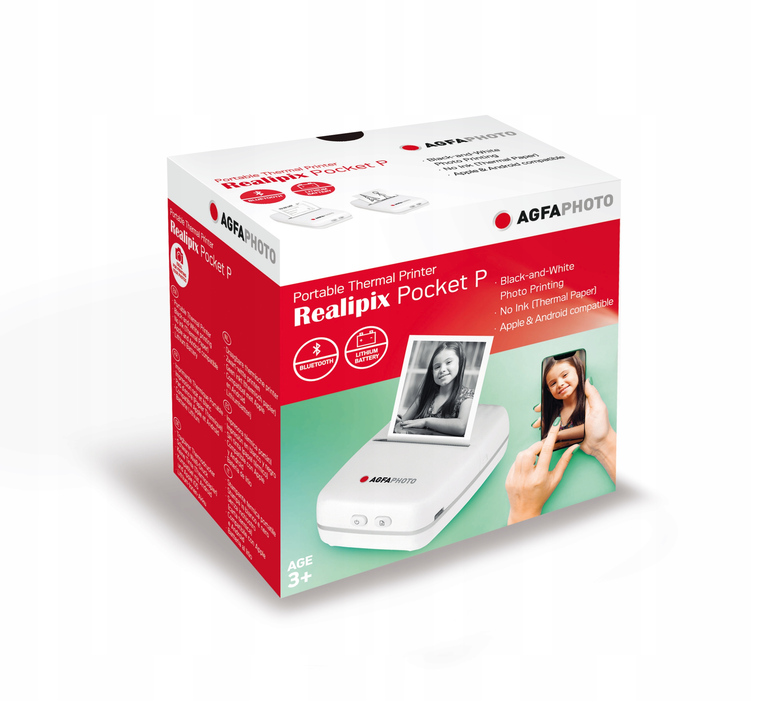 Mini Kieszonkowa Drukarka Termiczna AGFA PaperGo