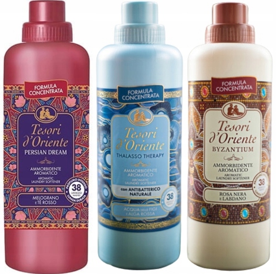 Levně Tesori d'Oriente Sada 3 italských oplachovacích přípravků 760 ml Ptb