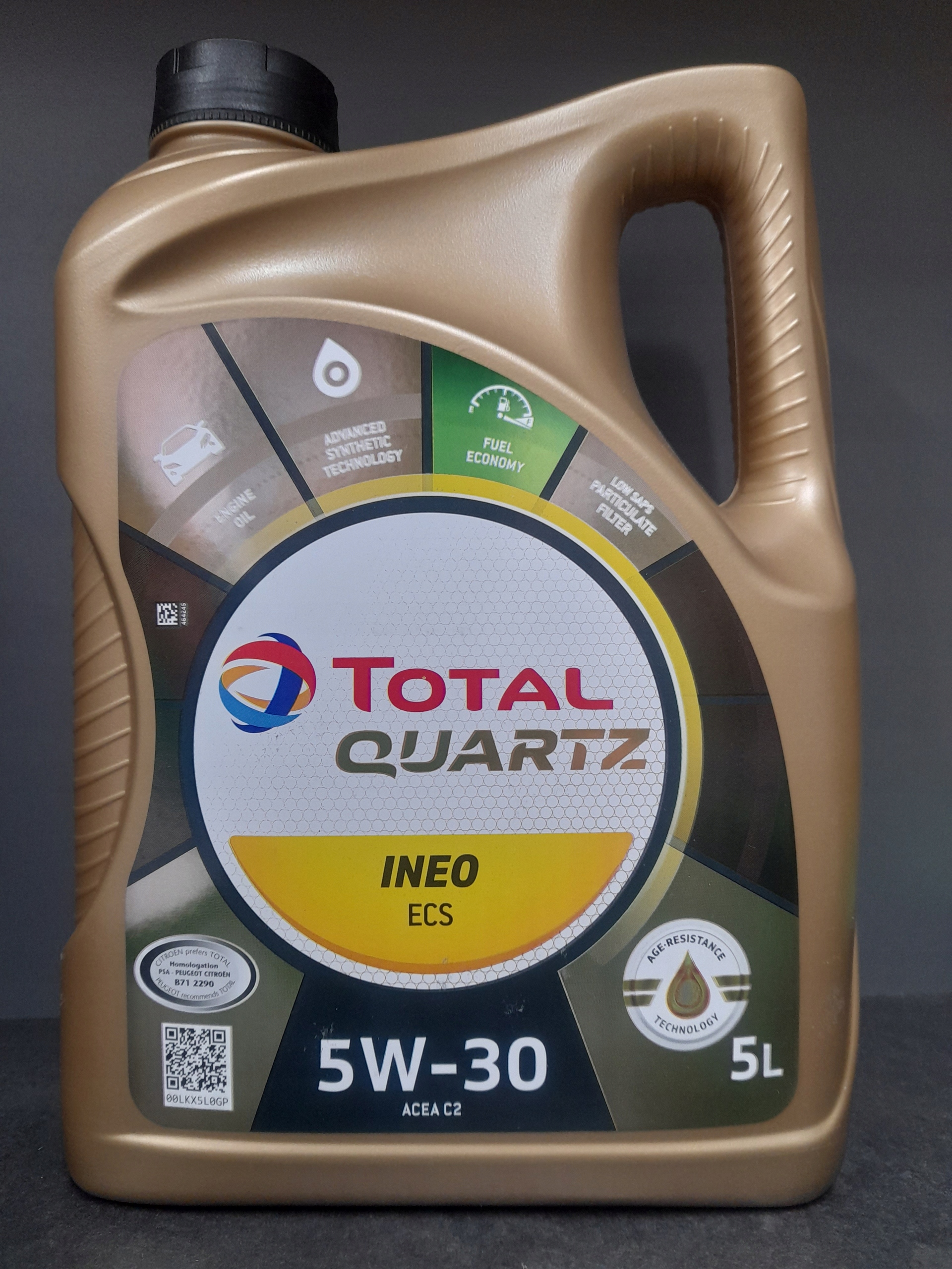 OLEJ TOTAL QUARTZ INEO ECS 5W-30 5L+filtr OE667/1 Rodzaj syntetyczne