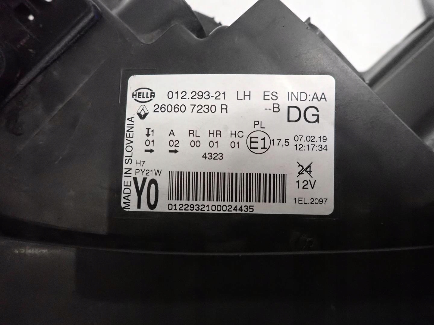 light front front left RENAULT SCENIC IV 2016- 260607230