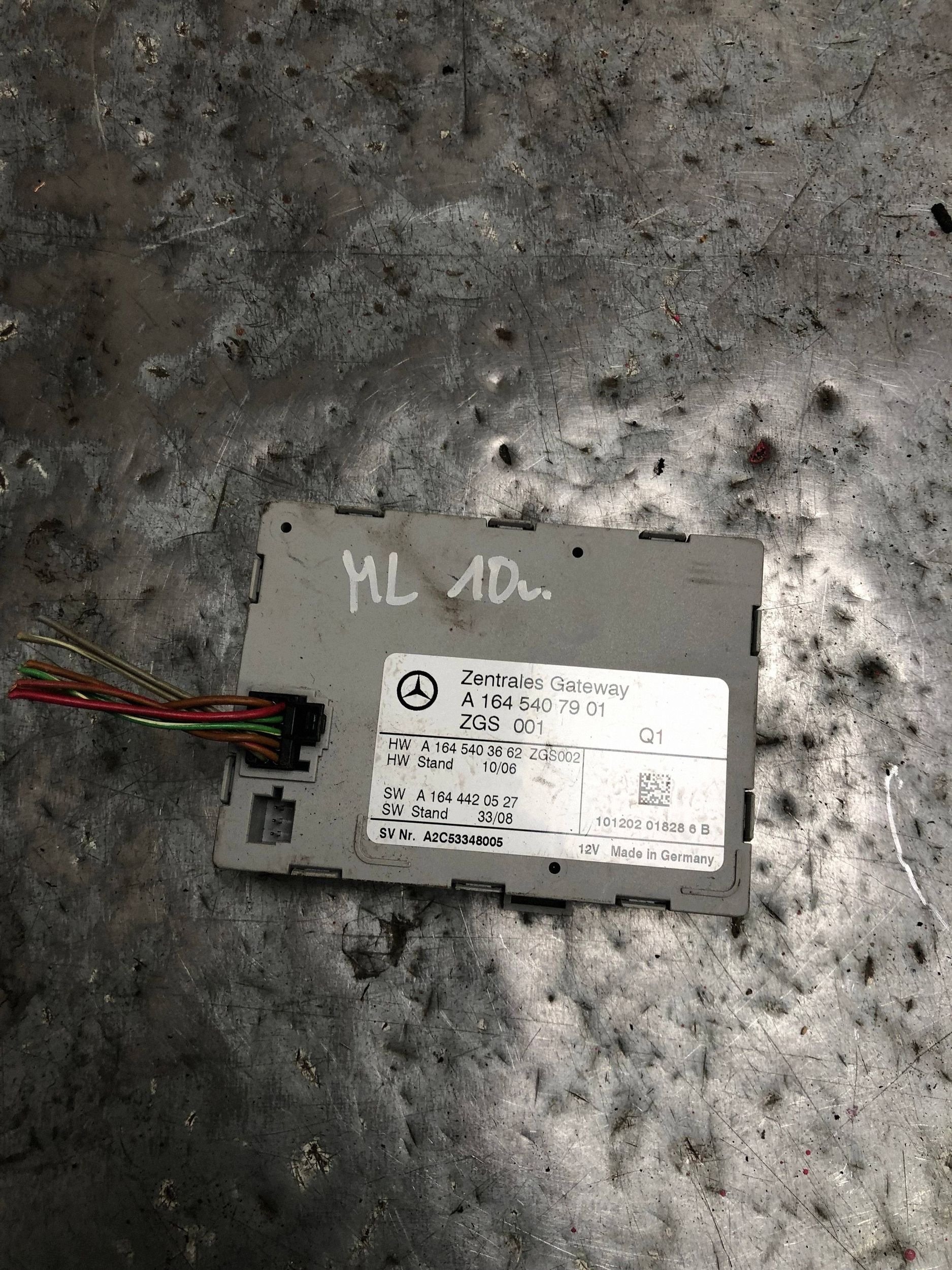 module control unit GATEWAY MERCEDES ML W164 A1645407901