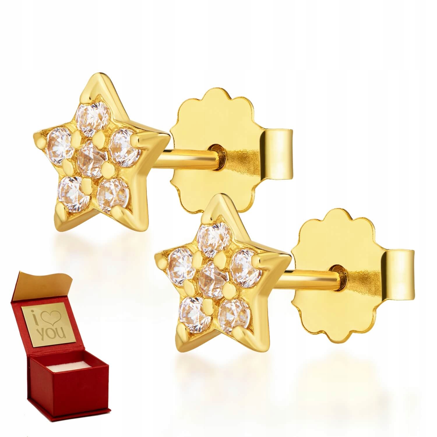 

Złote kolczyki Sparkle