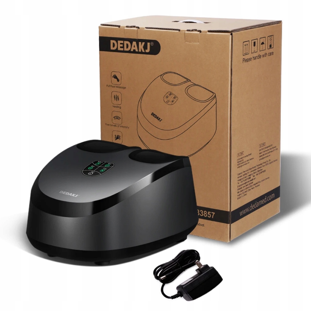 DEDAKJ masażer do stóp (programy masażu, podgrzewanie, pilot) kompresja