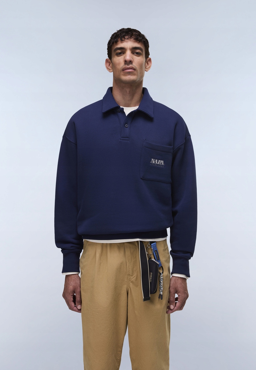 Napapijri Pánská Mikina Miraat Polo NA4H47 Naval Academy XL