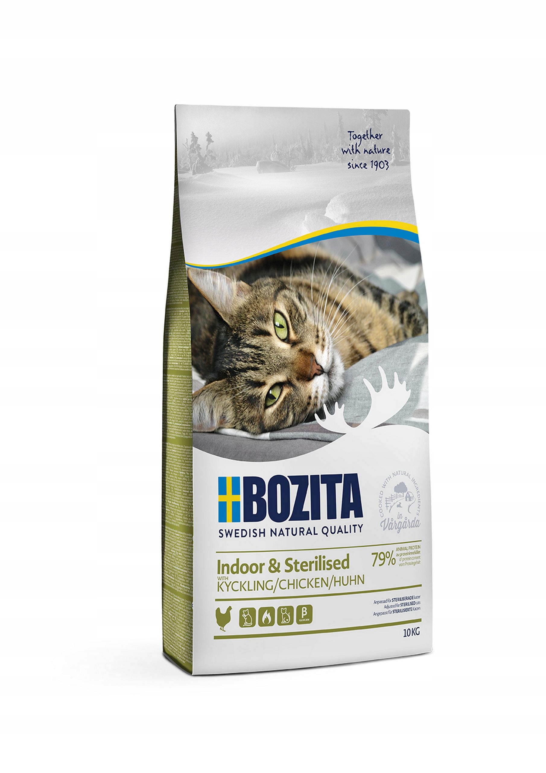 Bozita Indoor & Sterilised Chicken – suché krmivo pro kočky...