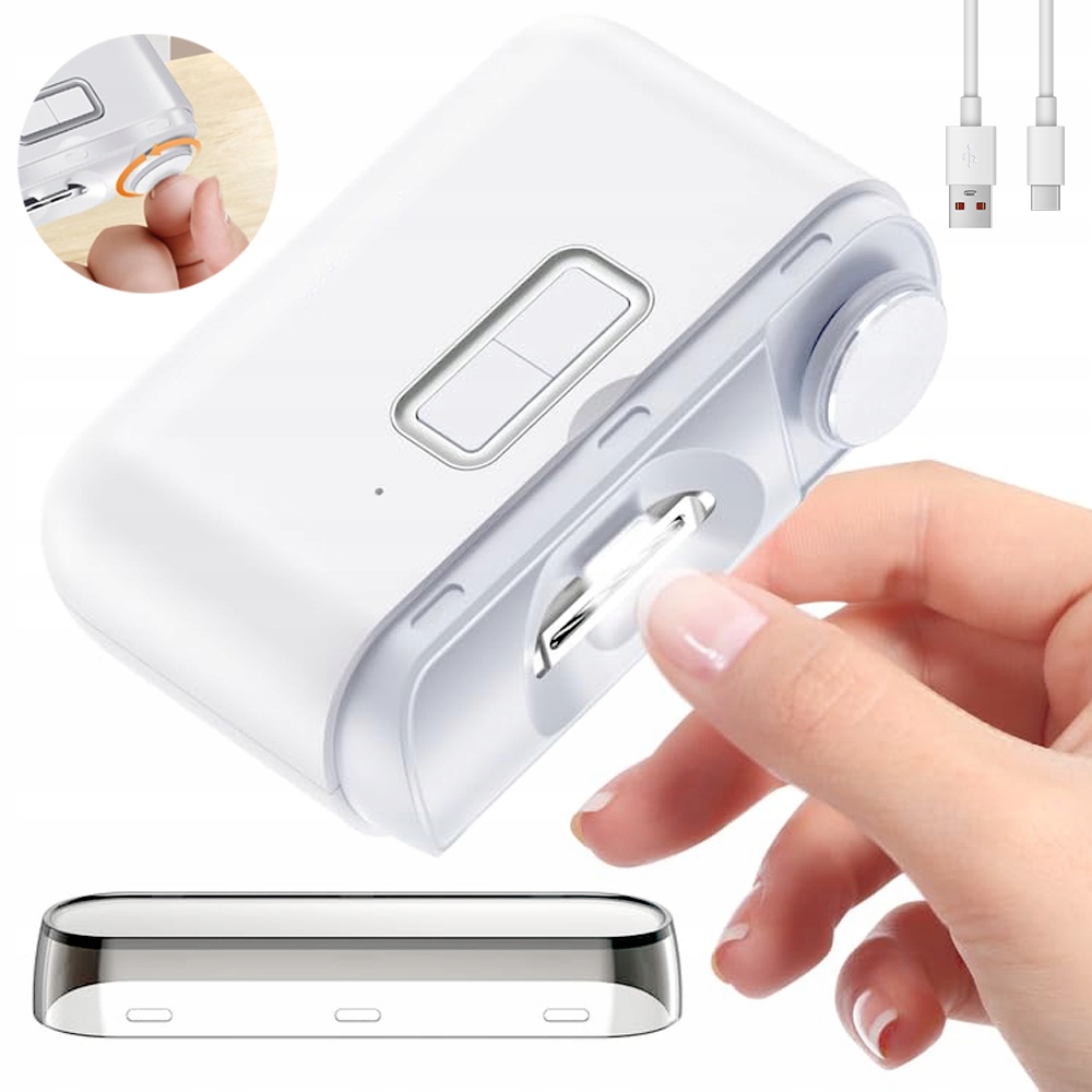 Elektrická Kleštička Na Nehty 2 Režimy Rychlosti Led Světlo Štětec
