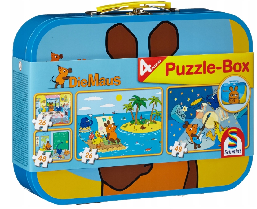 Schmidt Puzzle Box 55597 The Mouse 4 Układanki 3+