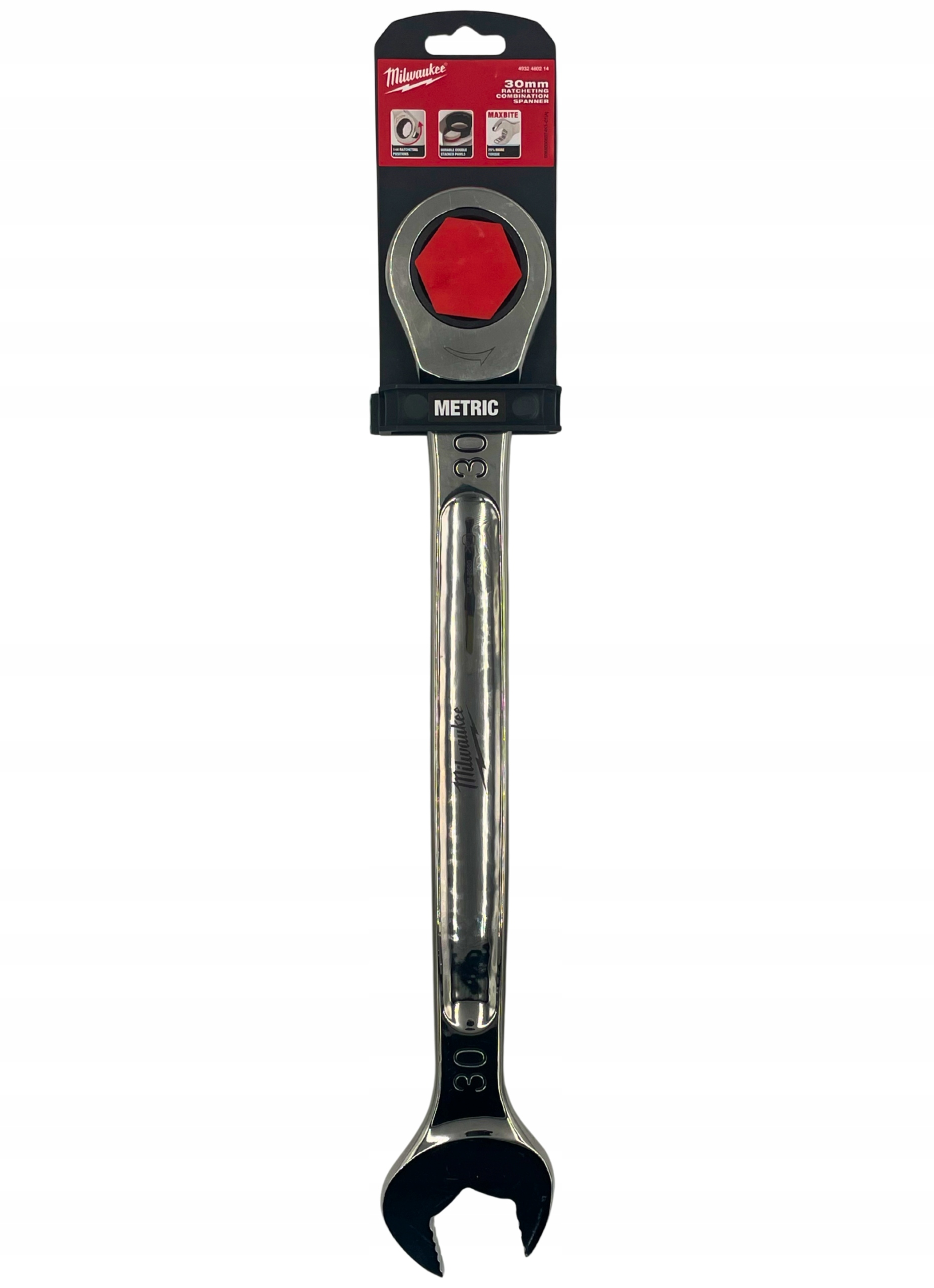 Očkoplochý kľúč s račňou Maxbite, 30 mm Milwaukee 4932480214