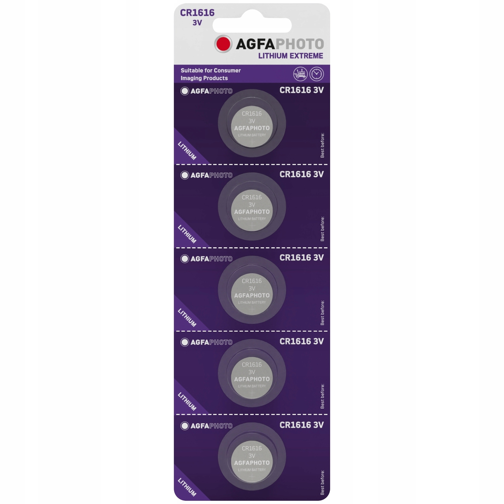 Bateria AgfaPhoto CR1616 5szt. blist. Agfa