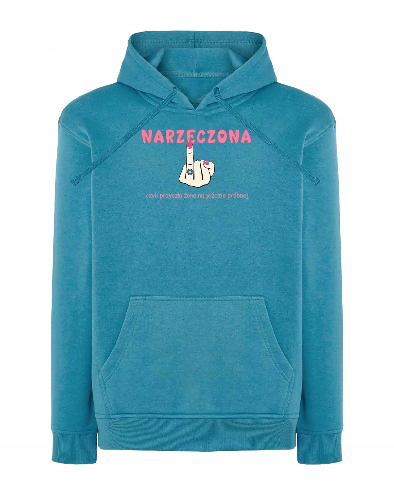 Mikina s kapucí Vtipná nevěsta Svatba Modrá M