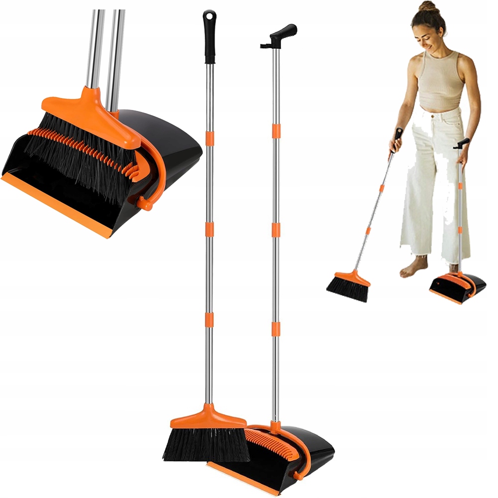 Levně Kartáč Zametací Smeták S Lopatkou s dlouhou rukojetí 122cm premium