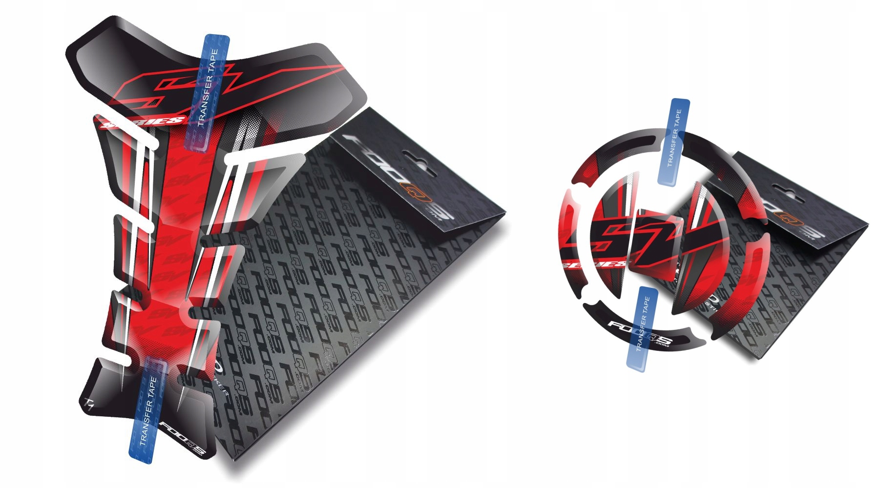 Tank-pad Cap-pad od společnosti Fooqs pro Suzuki Sv 650 1000 Červený