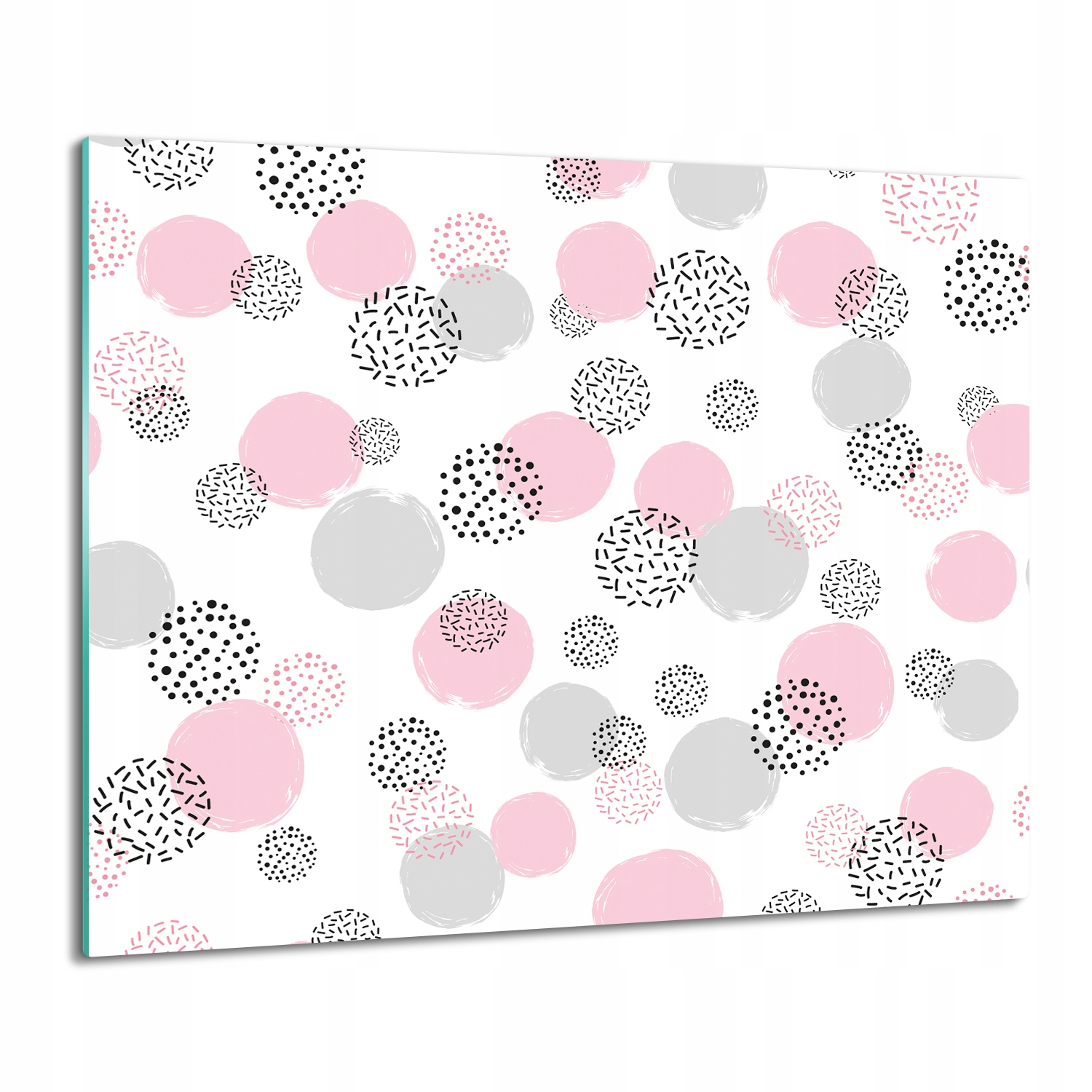 skleněná krytka splashback Kuličky puntíky 3D 60x52