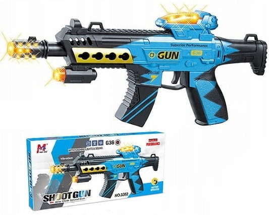 

Pistolet Karabin 30 CM Na Baterie Światło Dźwięk