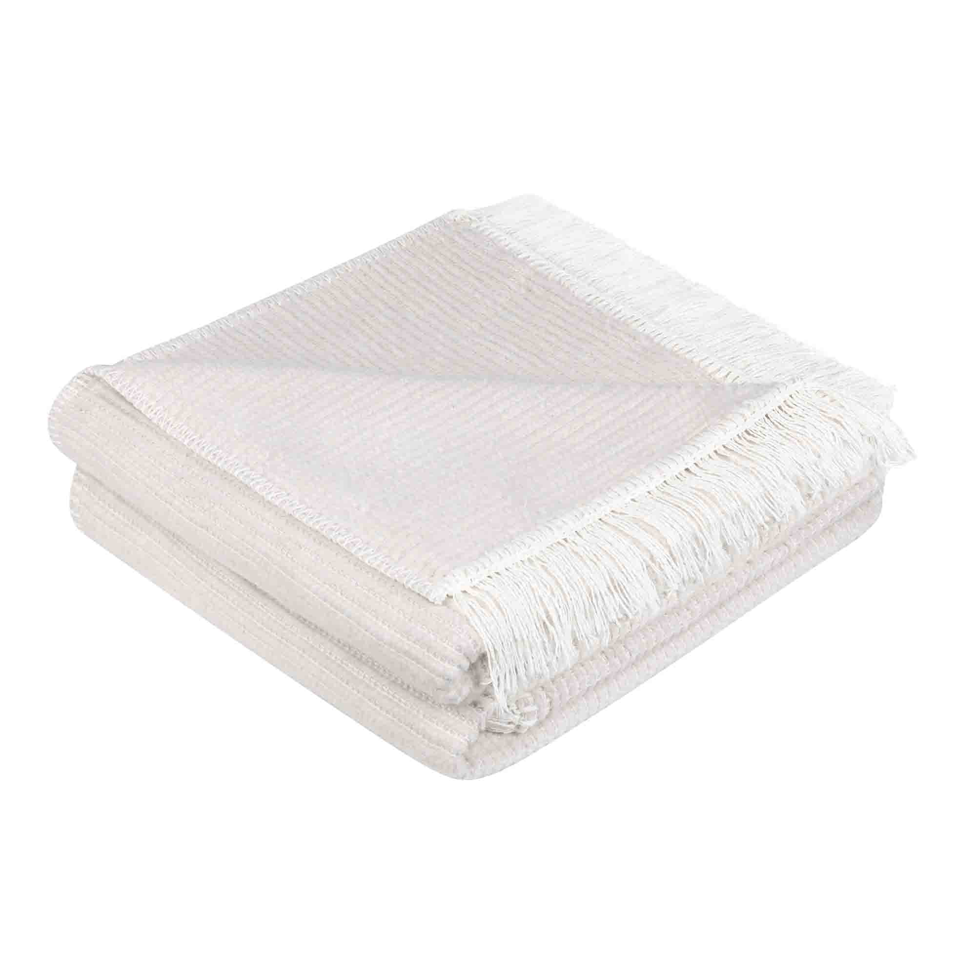 Deka bavlněno-akrylová 150x200 Lady přehoz na postel taupe