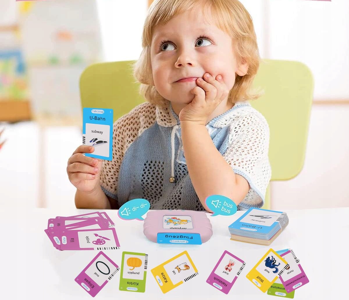 mówiące karty flash, zabawki edukacyjne dla maluchów w wieku 1-6 lat Stan opakowania oryginalne