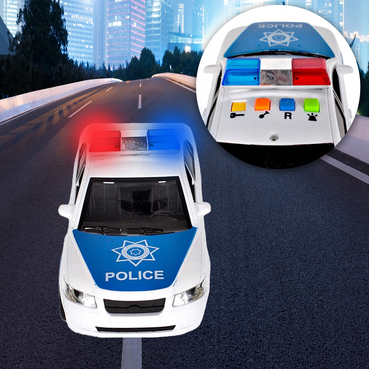 AUTOPOLICI POLICEJNÍ AUTO 1:16 SE ZVUKY A SVĚTLY Certifikáty, názory, schválení CE EN 71