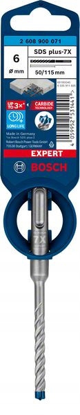 

Bosch Wiertło udarowe Sds+ 7X 6X50X115 4 ostrza