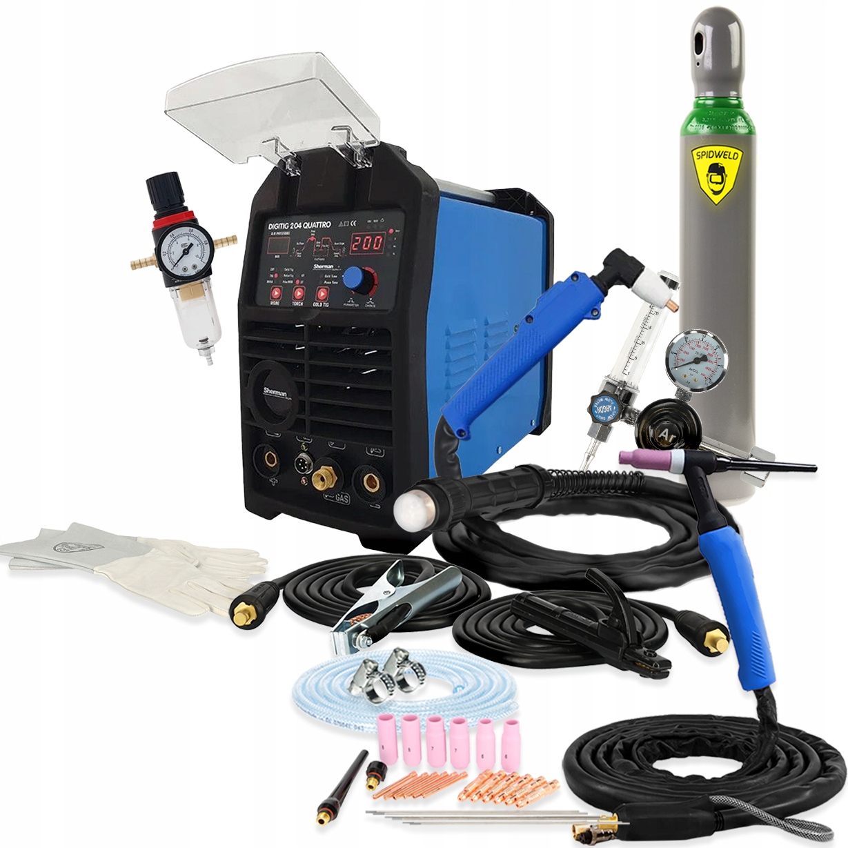 Spawarka TIG DC PLAZMA 200A Sherman DIGITIG 204