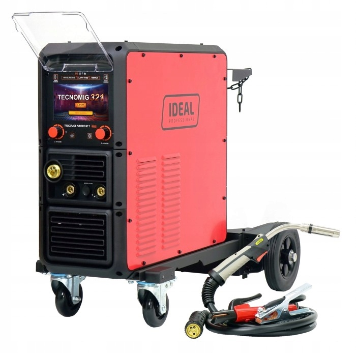 Półautomat Spawalniczy Inwertorowy Tecno Mig 321 Synergic LCD Wózek Ideal