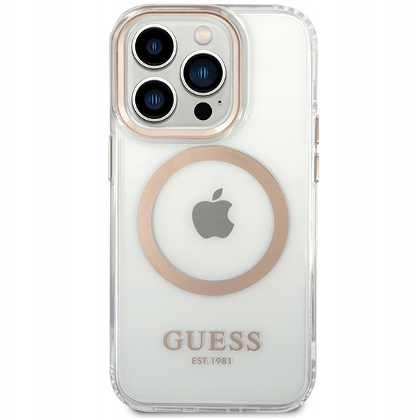 Pouzdro Guess pro iPhone 15 Pro Max, obal MagSafe, krytka Clear case