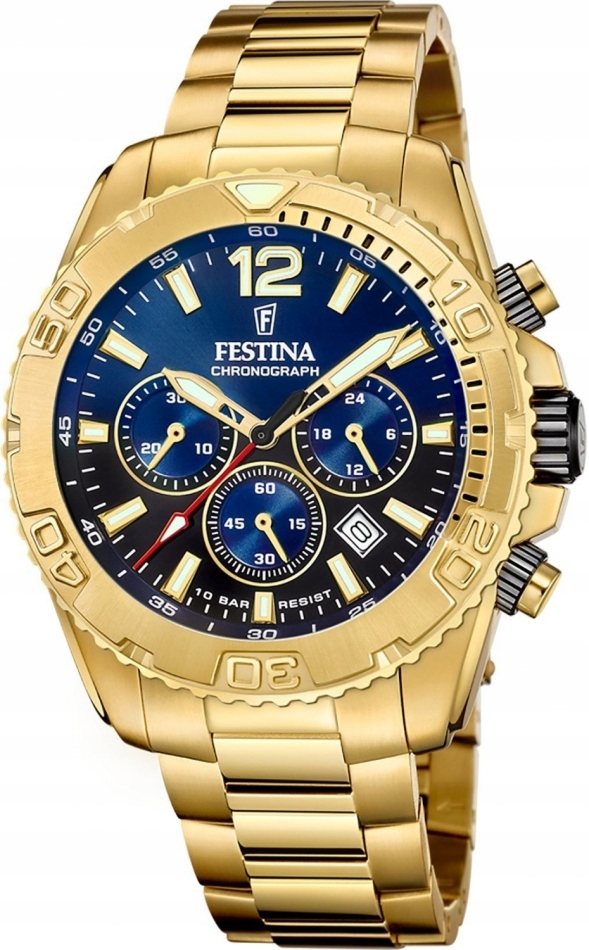 Pánské hodinky Festina 20684/2 tmavě modré sportovní na plavání