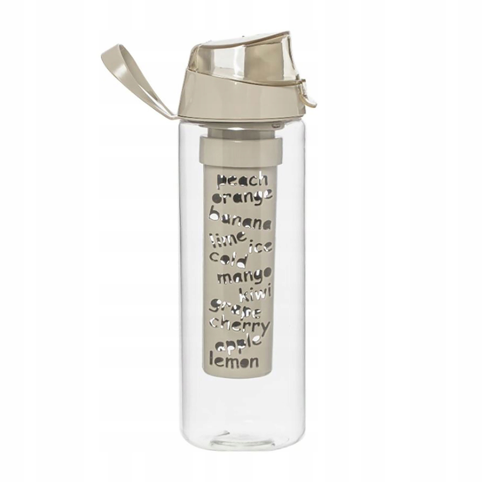 BIDON BUTELKA Z WKŁADEM NA OWOCE, LÓD, Design