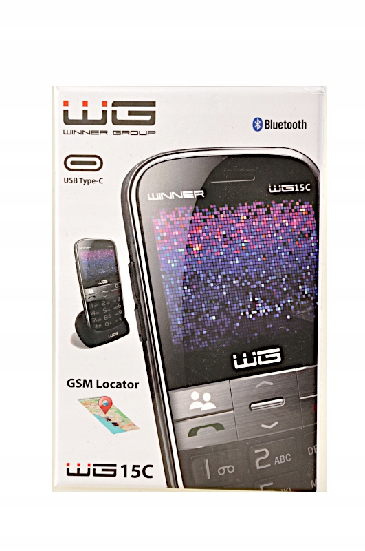 TELEFON KOMÓRKOWY WG15c DLA SENIORA BABCI DZIADKA Ładowarka w komplecie tak