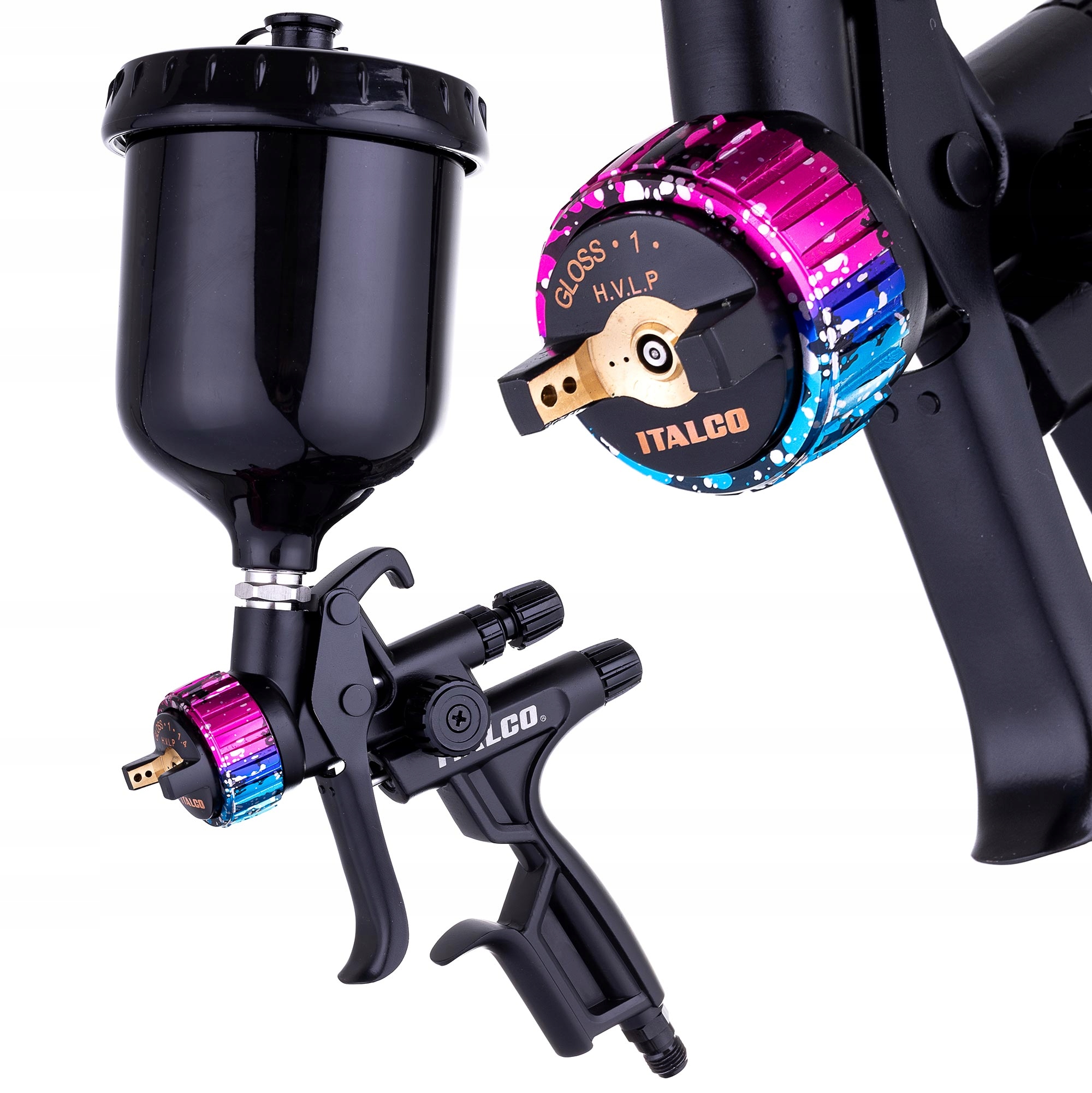 Lakovací Pistole Italco Hvlp Tryska 1,3 MM 600 ML Lakování