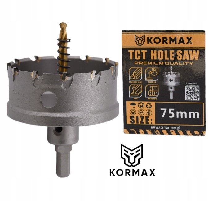 Korunkový Vrták vrták 75 mm jádrový vrták Tct karbid 75x25 Tct Korunkový Vrták Pila